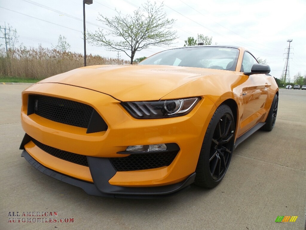 2018 Mustang Shelby GT350 - Orange Fury / GT350 Ebony Leather/Miko Suede photo #1