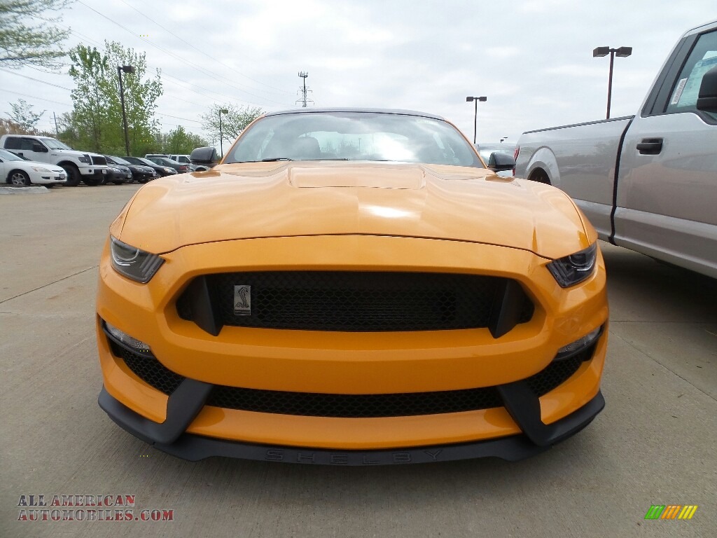 2018 Mustang Shelby GT350 - Orange Fury / GT350 Ebony Leather/Miko Suede photo #2
