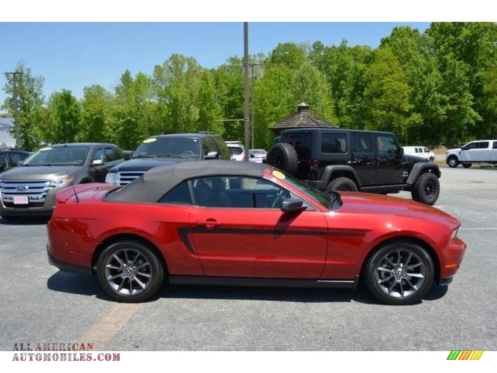2012 Mustang V6 Convertible - Race Red / Saddle photo #2
