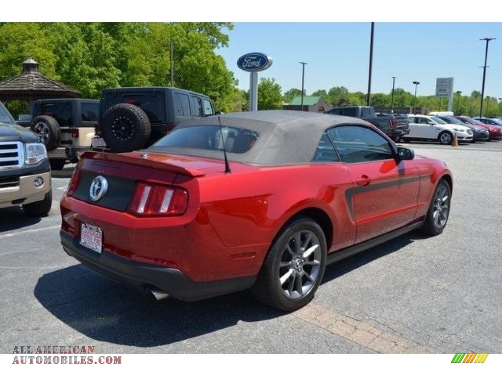 2012 Mustang V6 Convertible - Race Red / Saddle photo #3