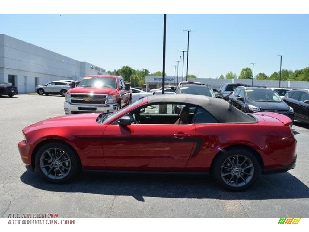 2012 Mustang V6 Convertible - Race Red / Saddle photo #5
