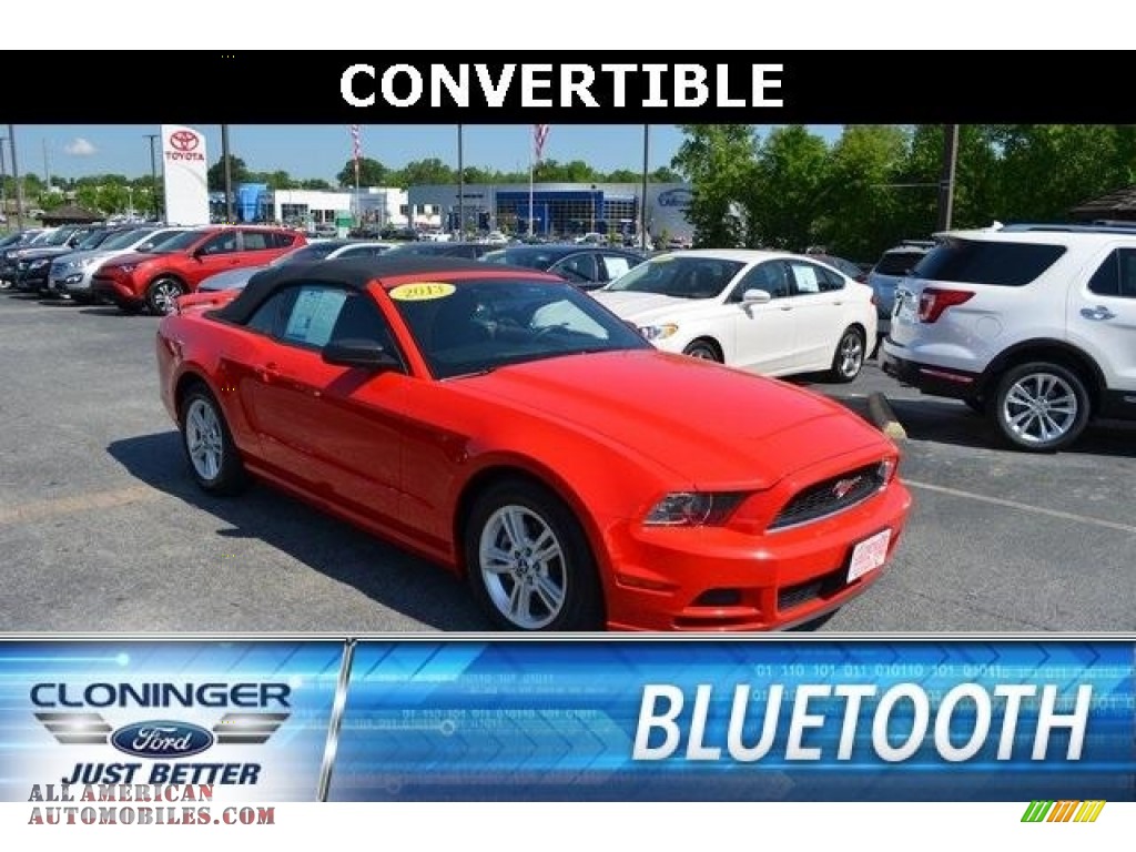 Race Red / Charcoal Black Ford Mustang V6 Premium Convertible