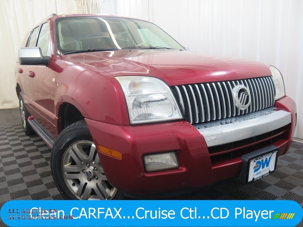 Vivid Red Metallic / Charcoal Black Mercury Mountaineer Premier AWD