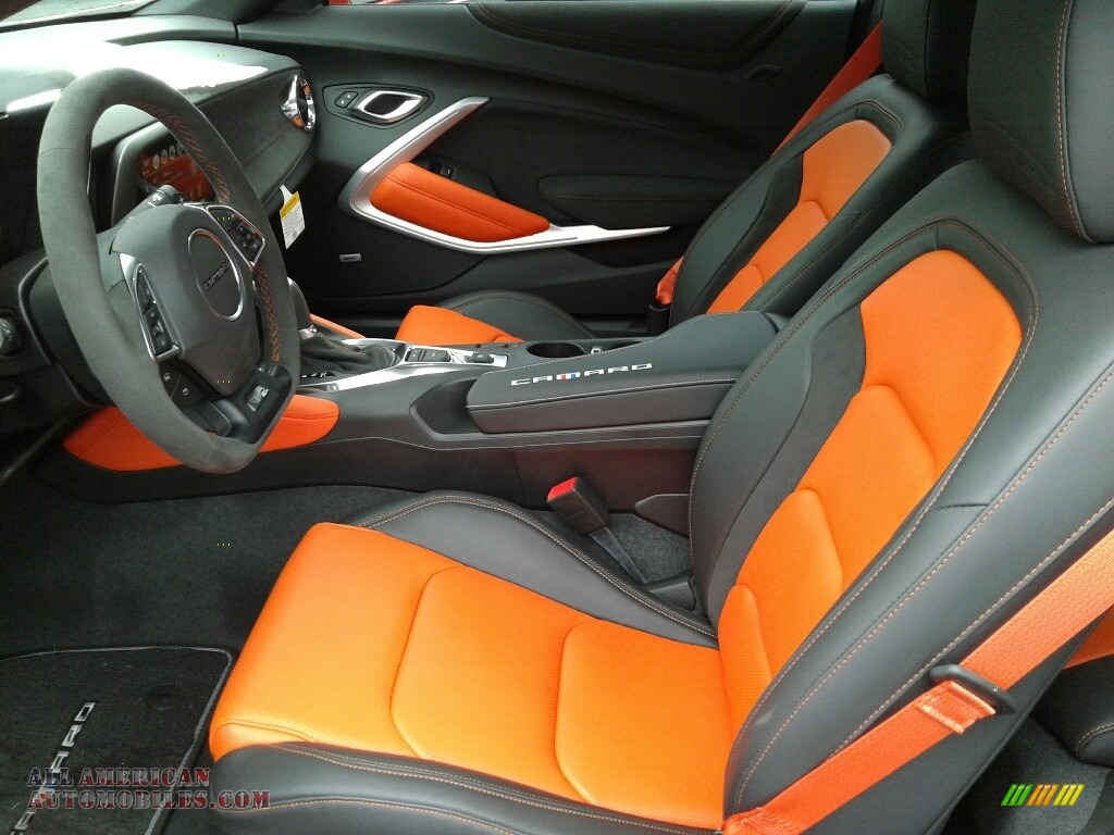 2018 Camaro LT Coupe Hot Wheels Package - Crush (Orange) / Jet Black/Orange Accents photo #9