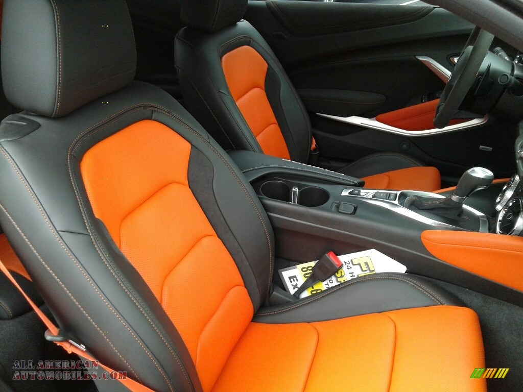 2018 Camaro LT Coupe Hot Wheels Package - Crush (Orange) / Jet Black/Orange Accents photo #12