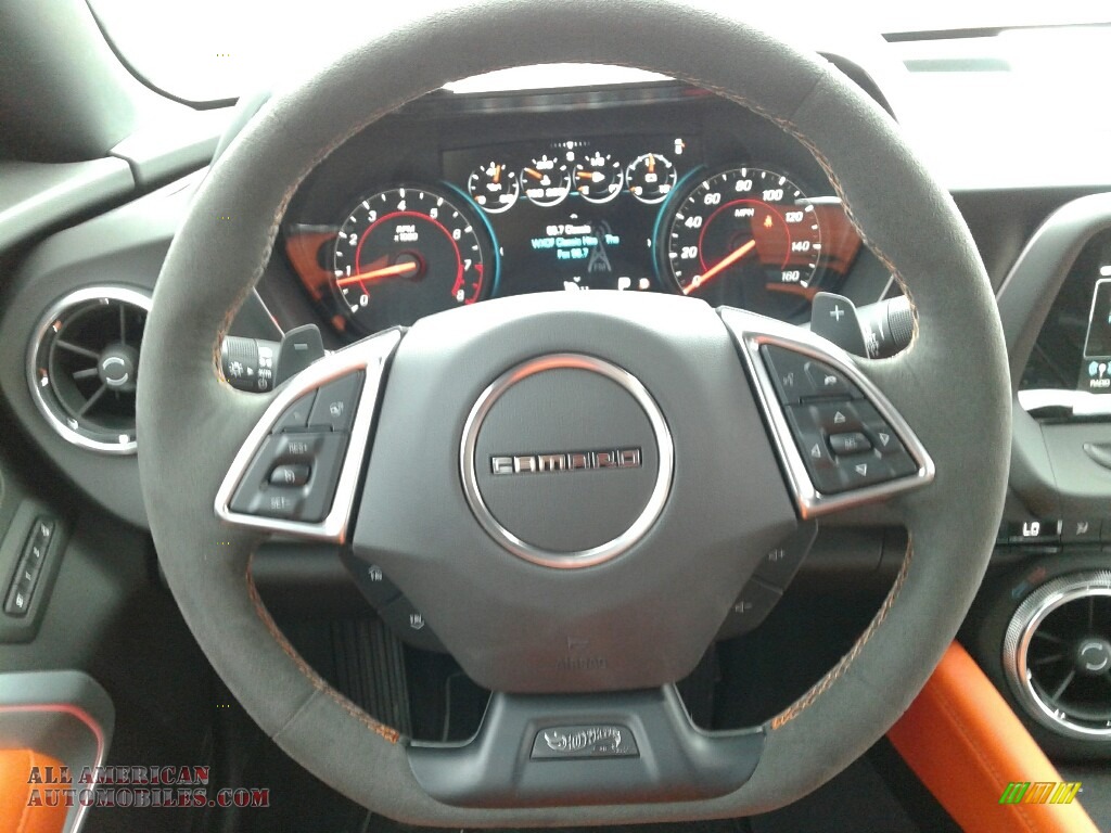 2018 Camaro LT Coupe Hot Wheels Package - Crush (Orange) / Jet Black/Orange Accents photo #14