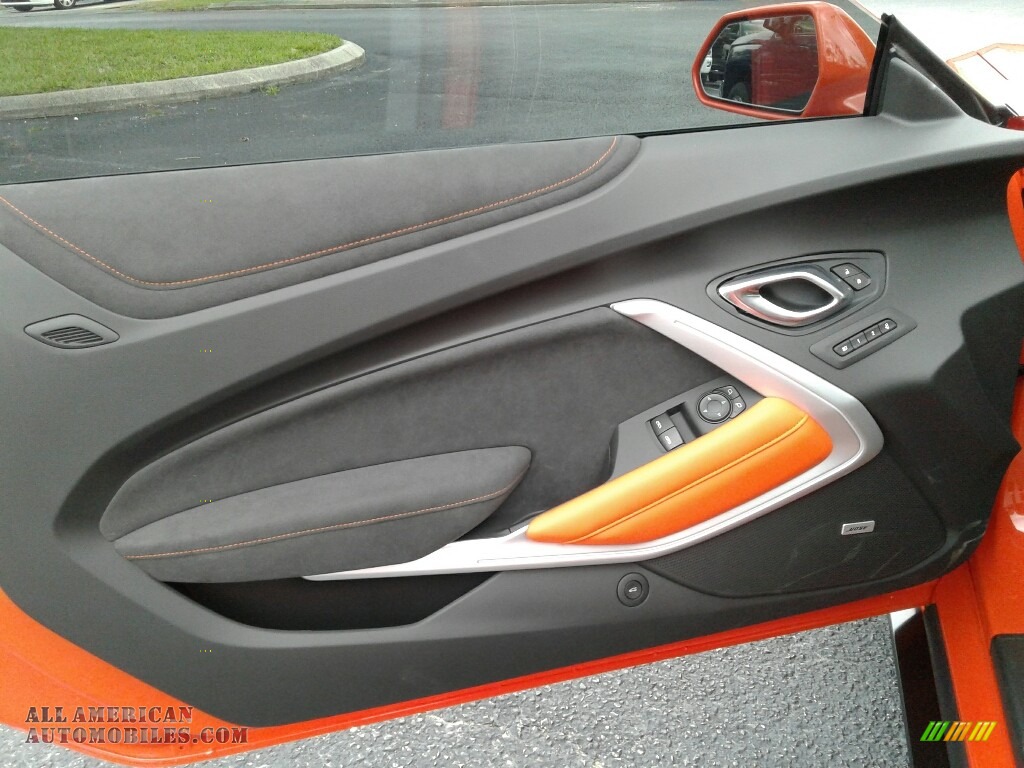 2018 Camaro LT Coupe Hot Wheels Package - Crush (Orange) / Jet Black/Orange Accents photo #17