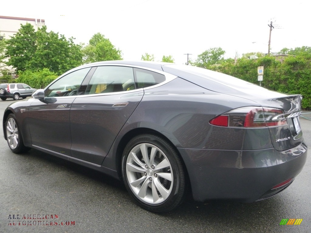 2016 Model S 90D - Titanium Metallic / Gray photo #3