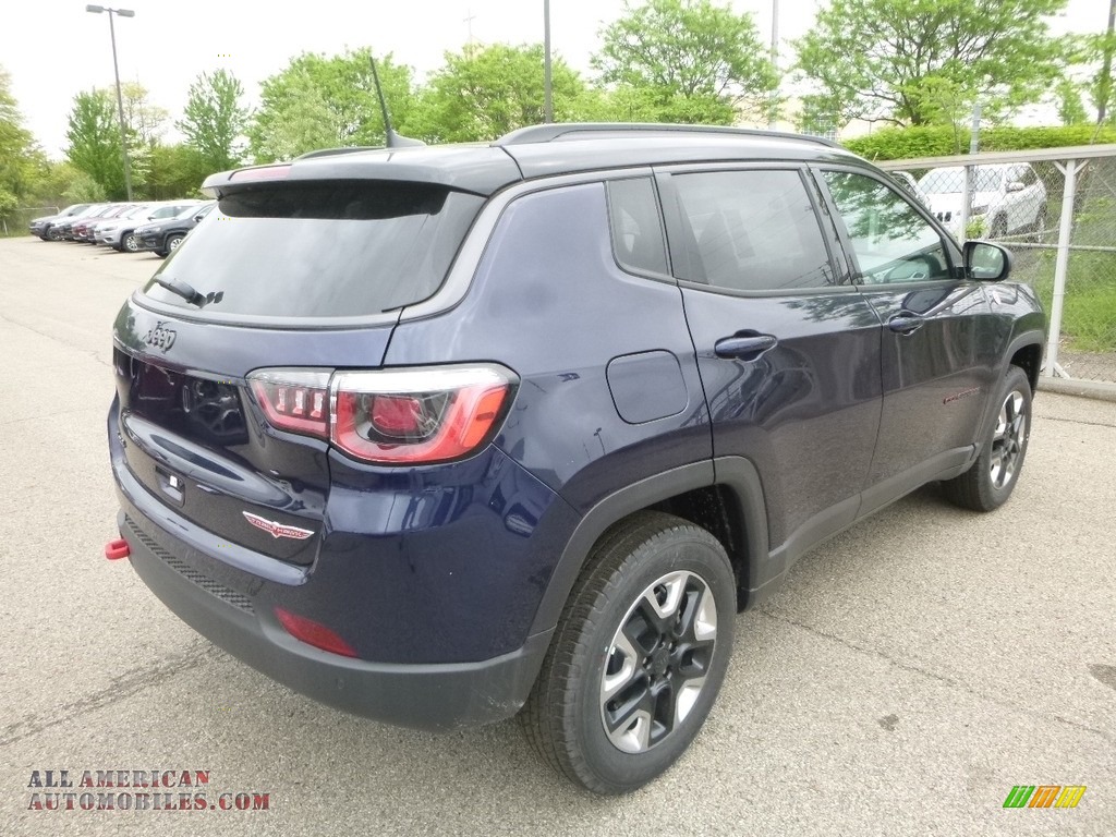 2018 Compass Trailhawk 4x4 - Jazz Blue Pearl / Black/Ruby Red photo #5