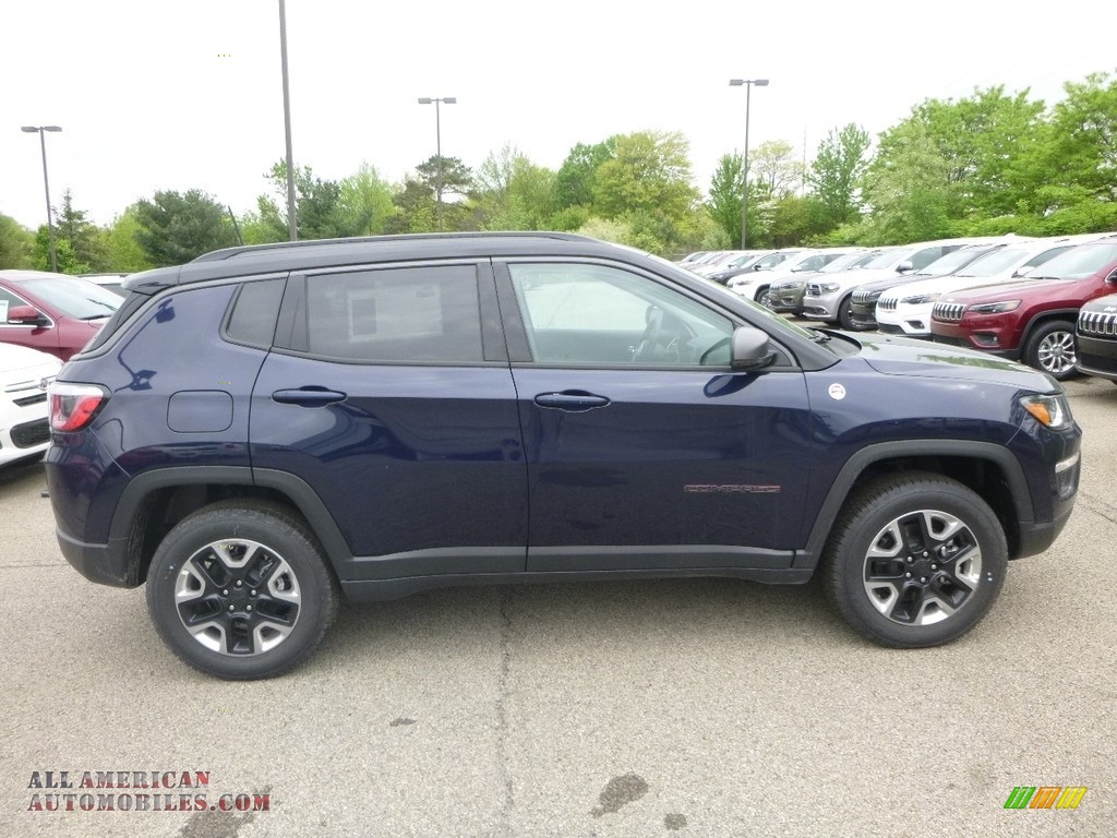 2018 Compass Trailhawk 4x4 - Jazz Blue Pearl / Black/Ruby Red photo #6