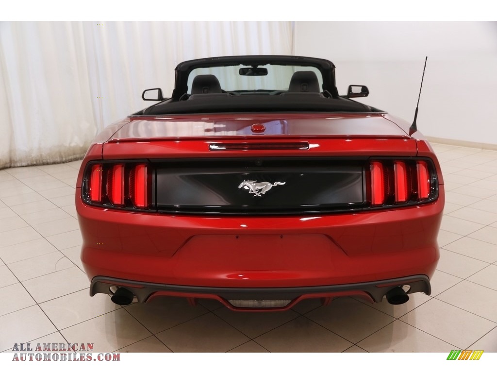 2015 Mustang EcoBoost Premium Convertible - Ruby Red Metallic / Ebony photo #21