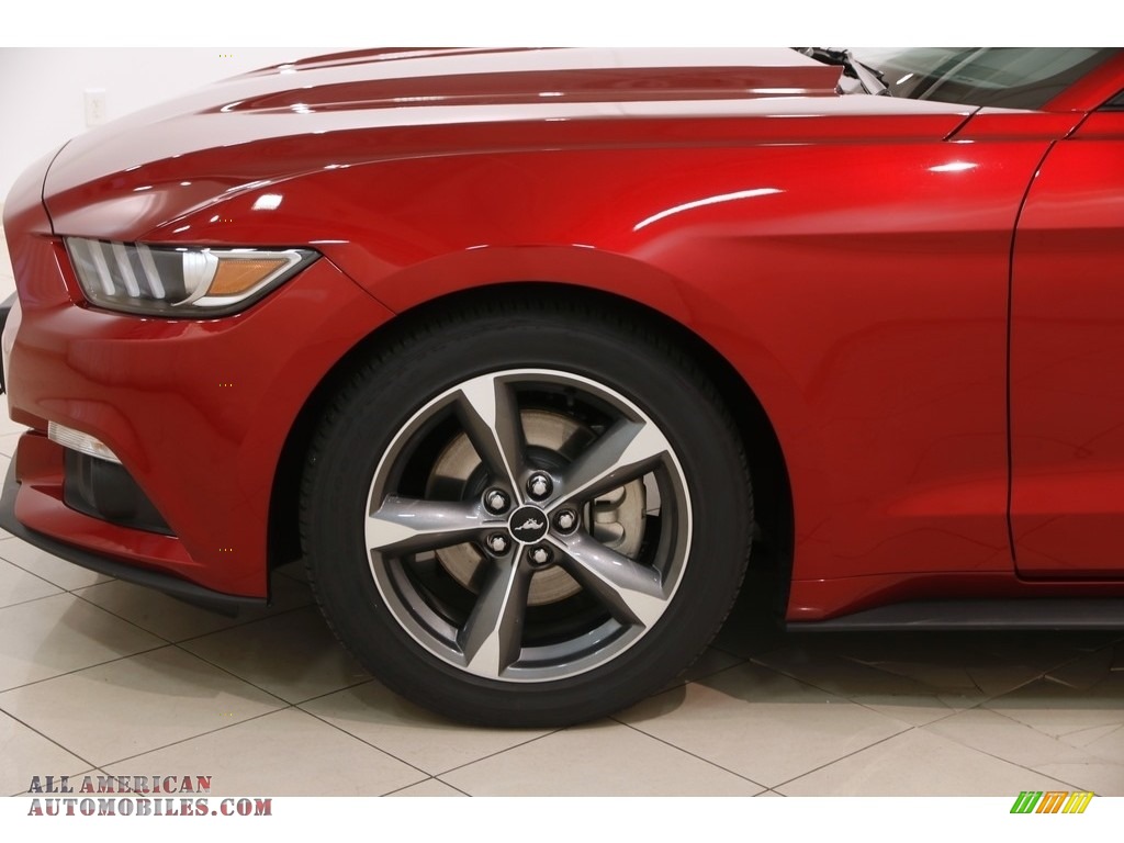 2015 Mustang EcoBoost Premium Convertible - Ruby Red Metallic / Ebony photo #23