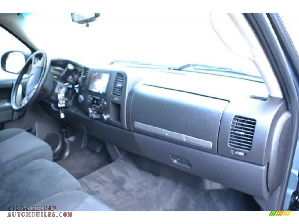 2012 Sierra 1500 SLE Extended Cab 4x4 - Stealth Gray Metallic / Ebony photo #16