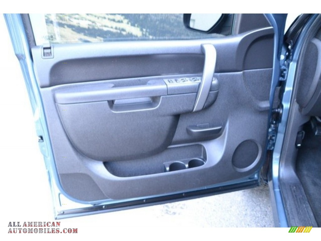 2012 Sierra 1500 SLE Extended Cab 4x4 - Stealth Gray Metallic / Ebony photo #24