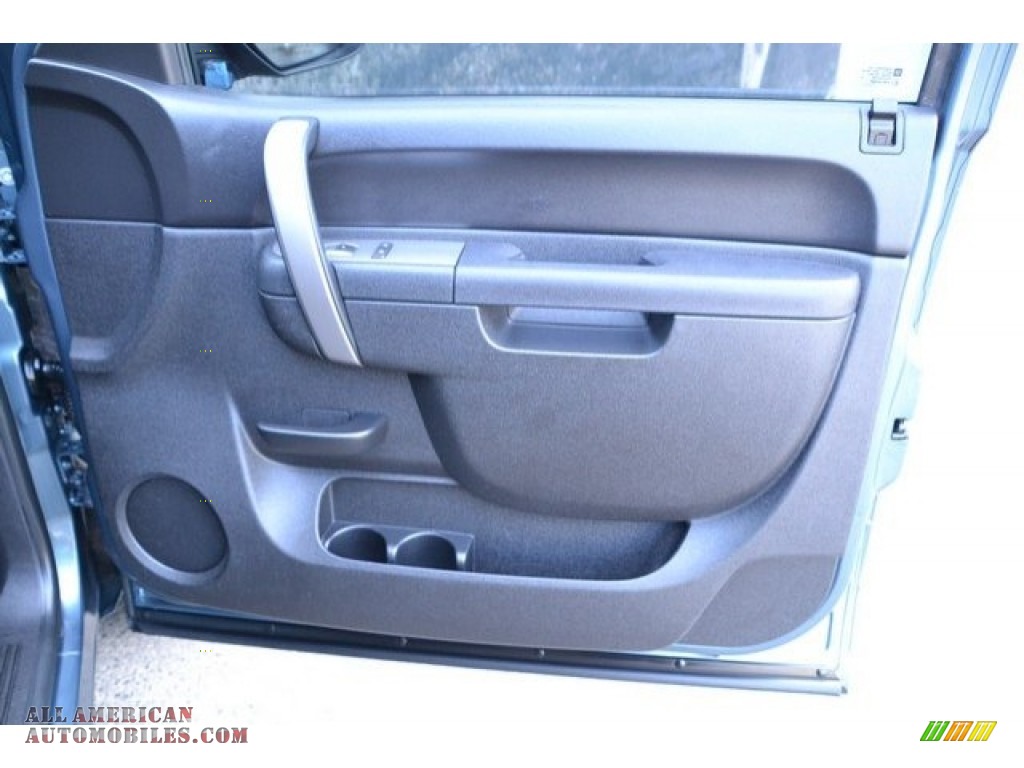2012 Sierra 1500 SLE Extended Cab 4x4 - Stealth Gray Metallic / Ebony photo #25