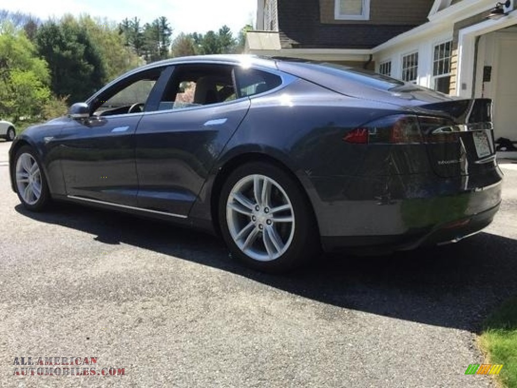 2015 Model S 85D - Midnight Silver Metallic / Grey photo #7