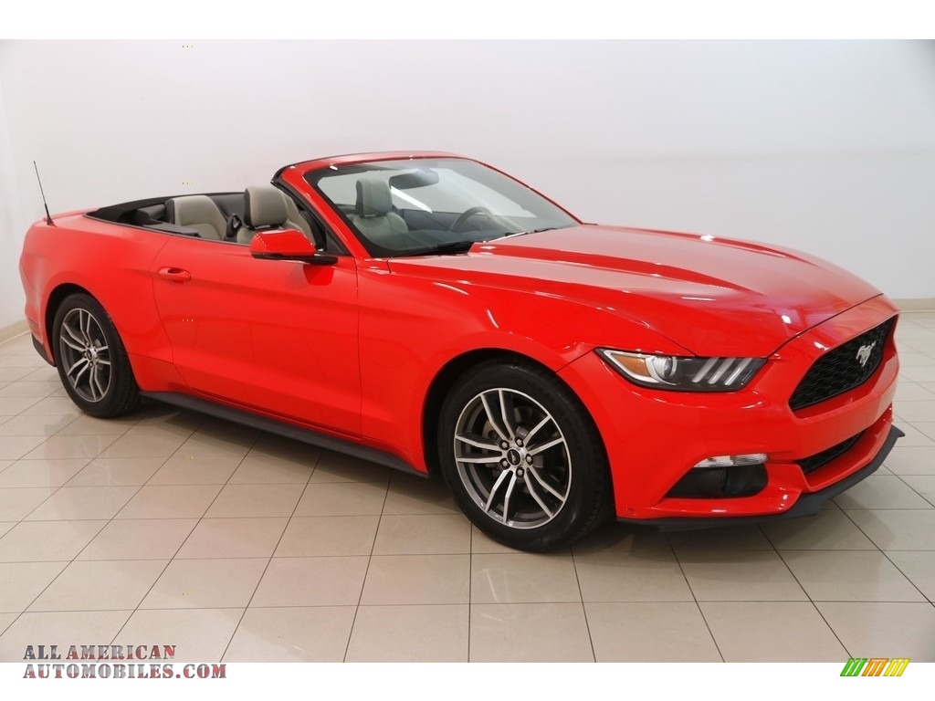 Race Red / Ceramic Ford Mustang EcoBoost Premium Convertible