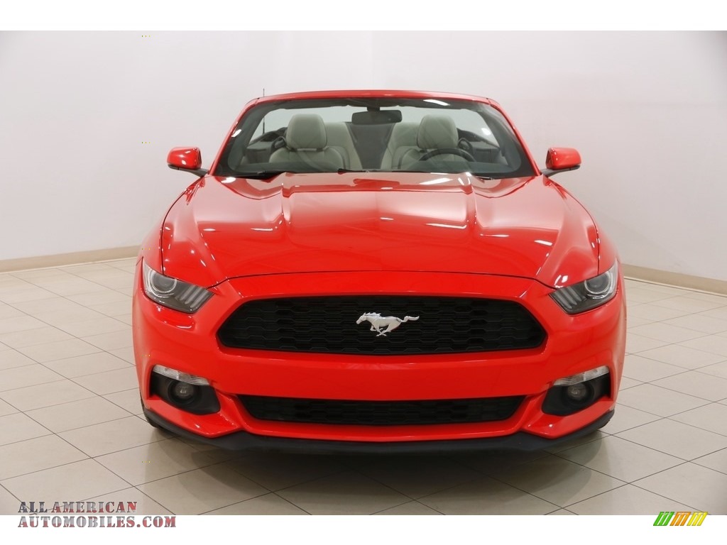 2017 Mustang EcoBoost Premium Convertible - Race Red / Ceramic photo #3
