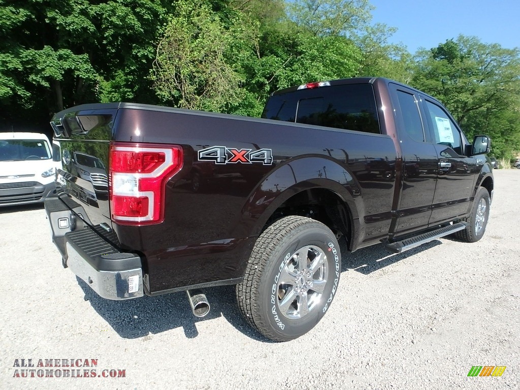 2018 F150 XLT SuperCab 4x4 - Magma Red / Earth Gray photo #3