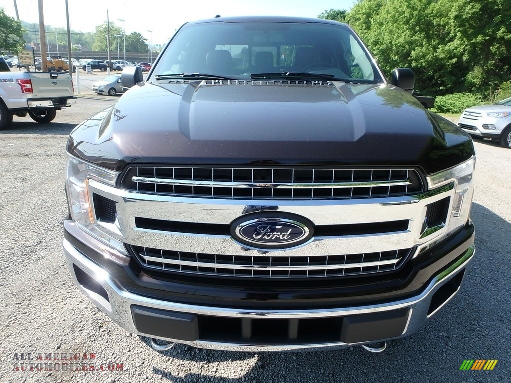 2018 F150 XLT SuperCab 4x4 - Magma Red / Earth Gray photo #8