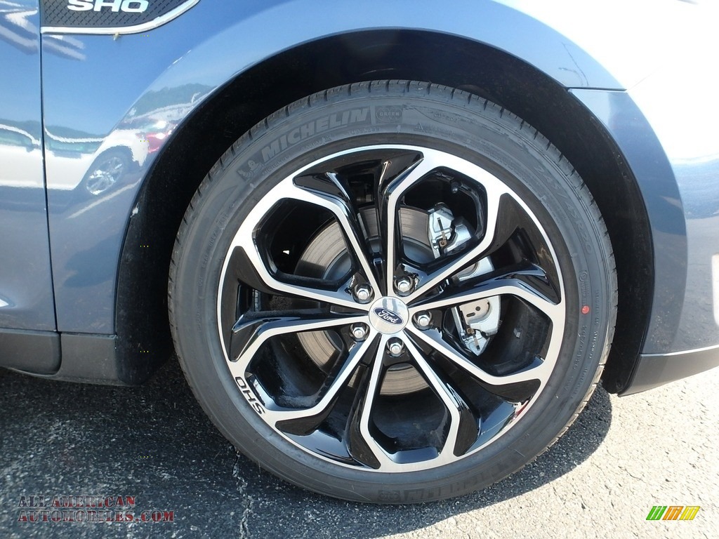 2018 Taurus SHO AWD - Blue / Charcoal Black photo #2