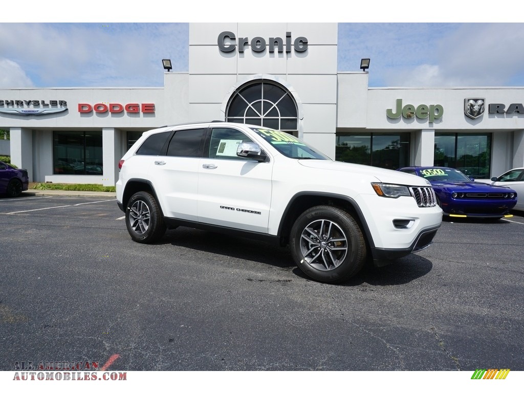 Bright White / Black Jeep Grand Cherokee Limited