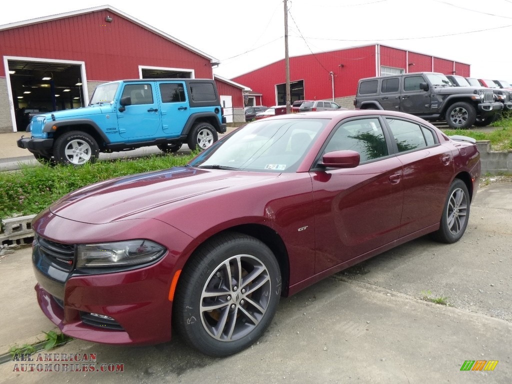 2018 Charger GT AWD - Octane Red Pearl / Black photo #1