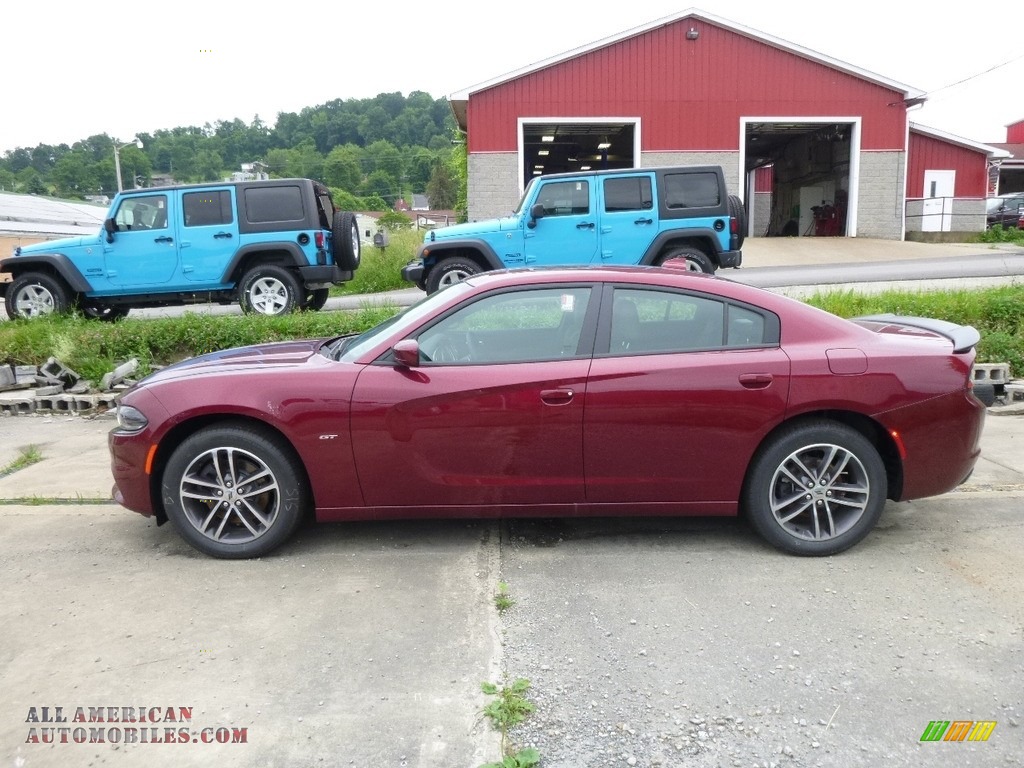 2018 Charger GT AWD - Octane Red Pearl / Black photo #2
