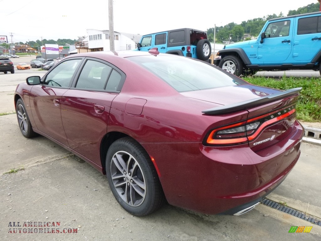 2018 Charger GT AWD - Octane Red Pearl / Black photo #3