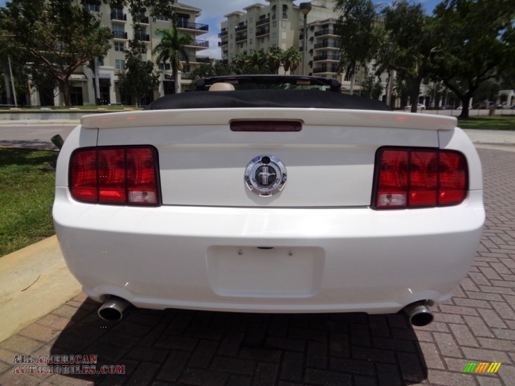 2007 Mustang V6 Premium Convertible - Performance White / Medium Parchment photo #15