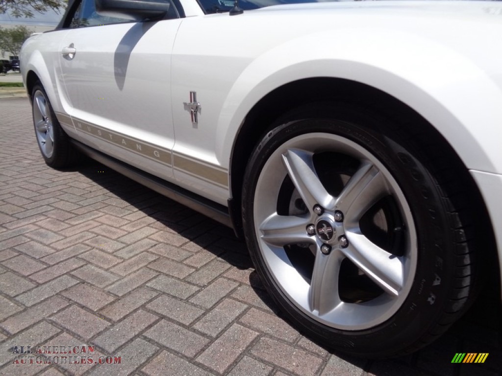 2007 Mustang V6 Premium Convertible - Performance White / Medium Parchment photo #49