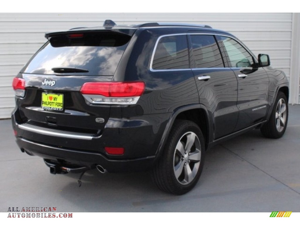 2014 Grand Cherokee Overland - Brilliant Black Crystal Pearl / Overland Nepal Jeep Brown Light Frost photo #10