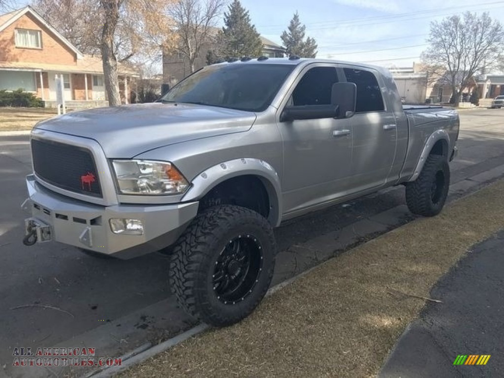 Bright Silver Metallic / Dark Slate Dodge Ram 2500 HD Laramie Longhorn Mega Cab 4x4