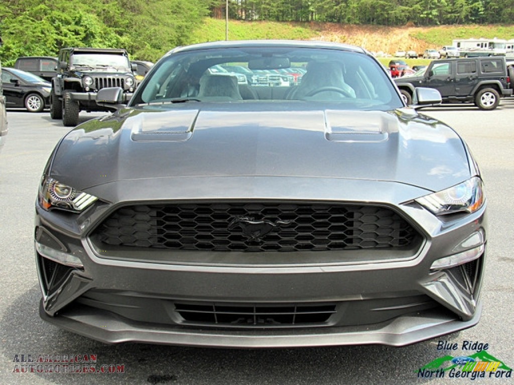 2018 Mustang EcoBoost Fastback - Magnetic / Ebony photo #8