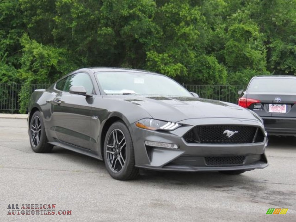 2018 Mustang GT Fastback - Magnetic / Ebony photo #1