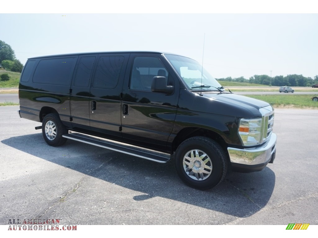 2014 E-Series Van E350 XLT Extended 15 Passenger Van - Black / Medium Flint photo #8