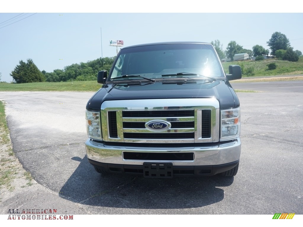 2014 E-Series Van E350 XLT Extended 15 Passenger Van - Black / Medium Flint photo #10