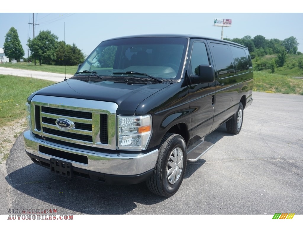 2014 E-Series Van E350 XLT Extended 15 Passenger Van - Black / Medium Flint photo #28
