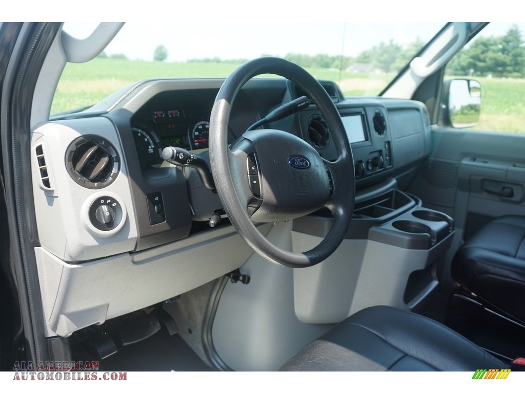 2014 E-Series Van E350 XLT Extended 15 Passenger Van - Black / Medium Flint photo #33