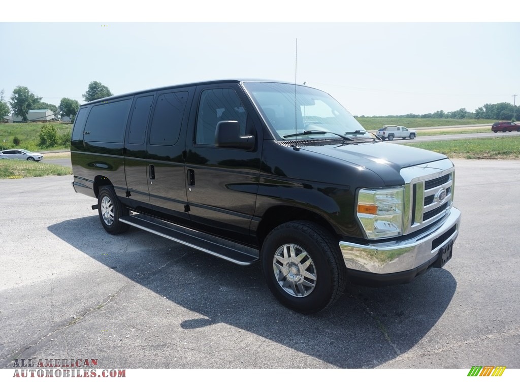 2014 E-Series Van E350 XLT Extended 15 Passenger Van - Black / Medium Flint photo #44