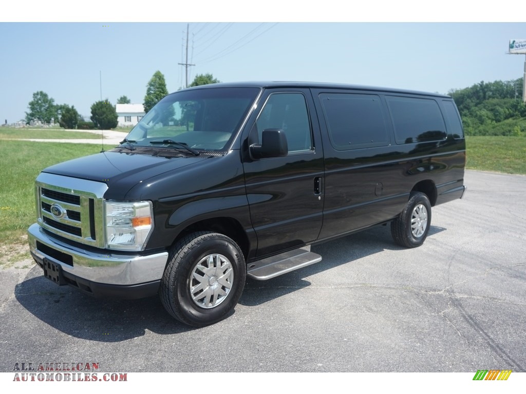 2014 E-Series Van E350 XLT Extended 15 Passenger Van - Black / Medium Flint photo #45