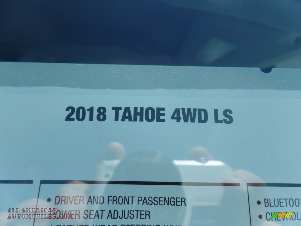 2018 Tahoe LS 4WD - Summit White / Jet Black photo #49