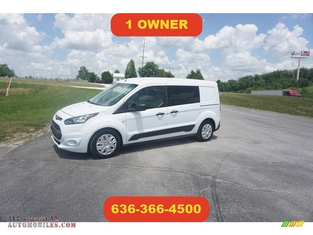 Frozen White / Medium Stone Ford Transit Connect XLT Van