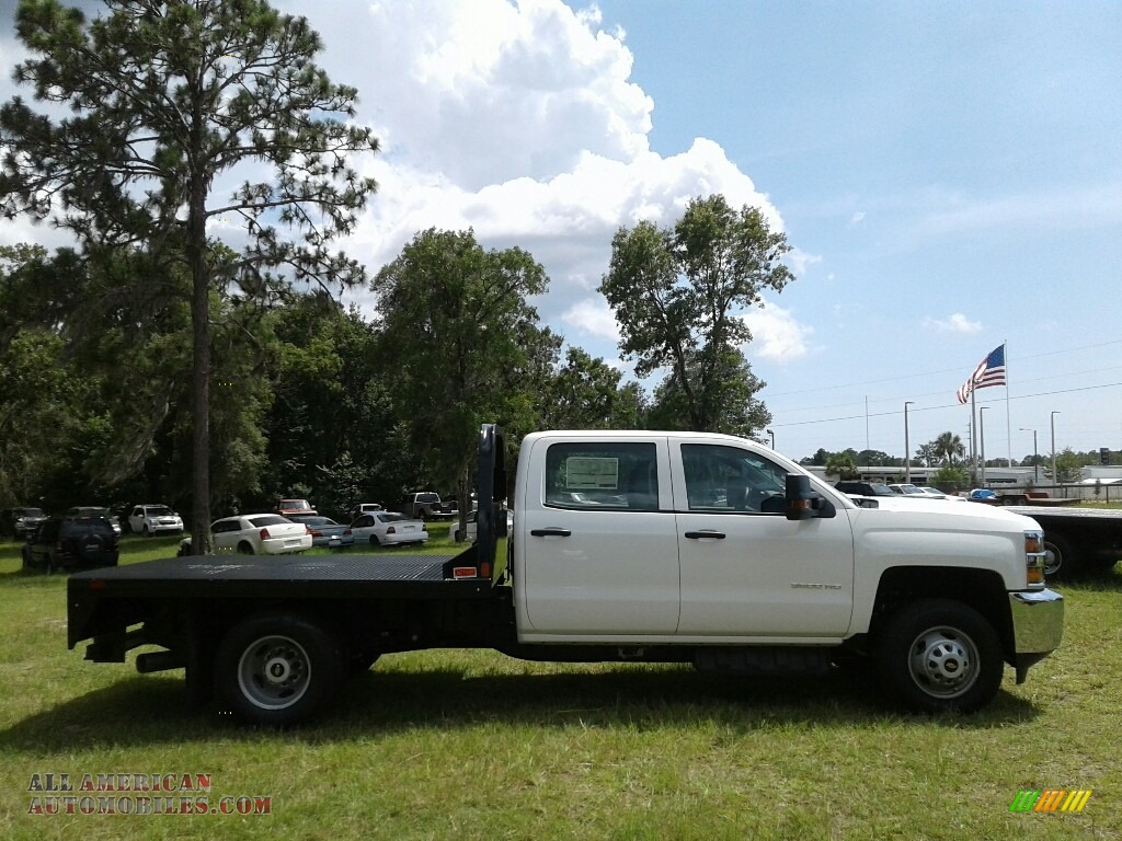 2018 Silverado 3500HD Work Truck Crew Cab 4x4 Chassis - Summit White / Dark Ash/Jet Black photo #6