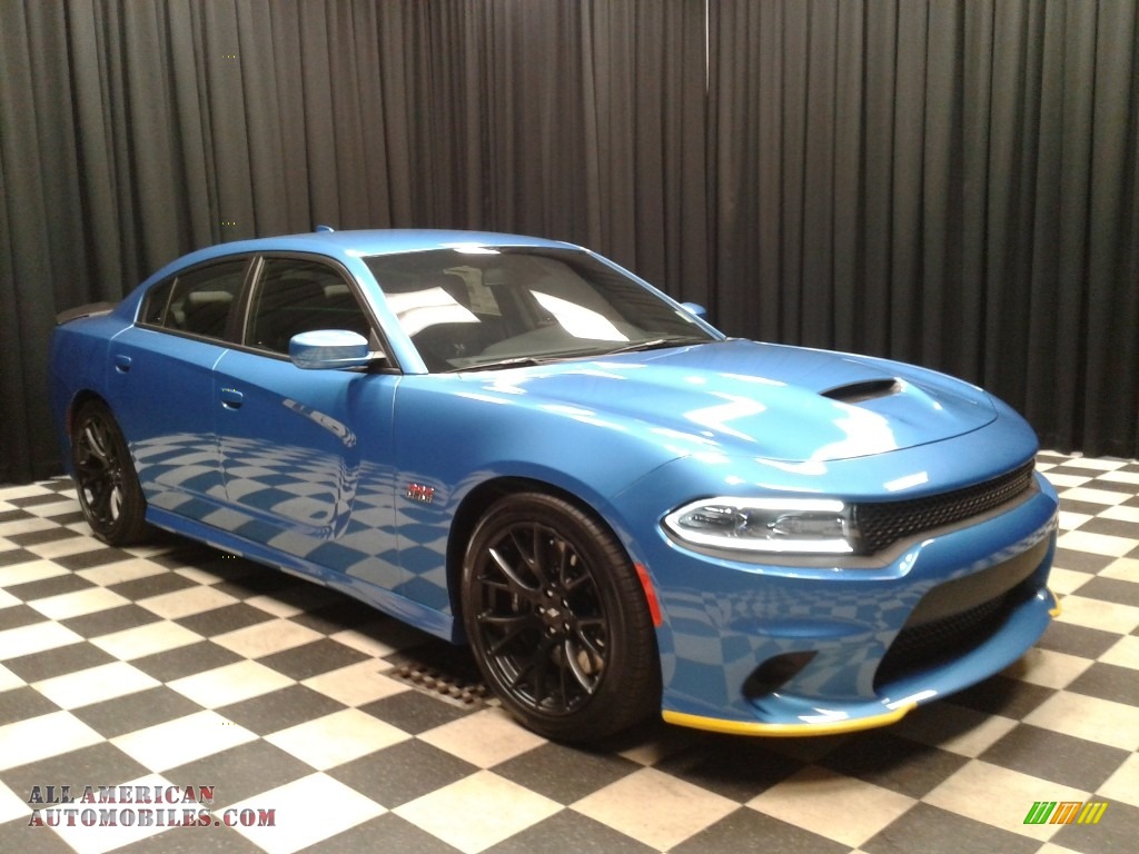 2018 Charger R/T Scat Pack - B5 Blue Pearl / Black photo #4