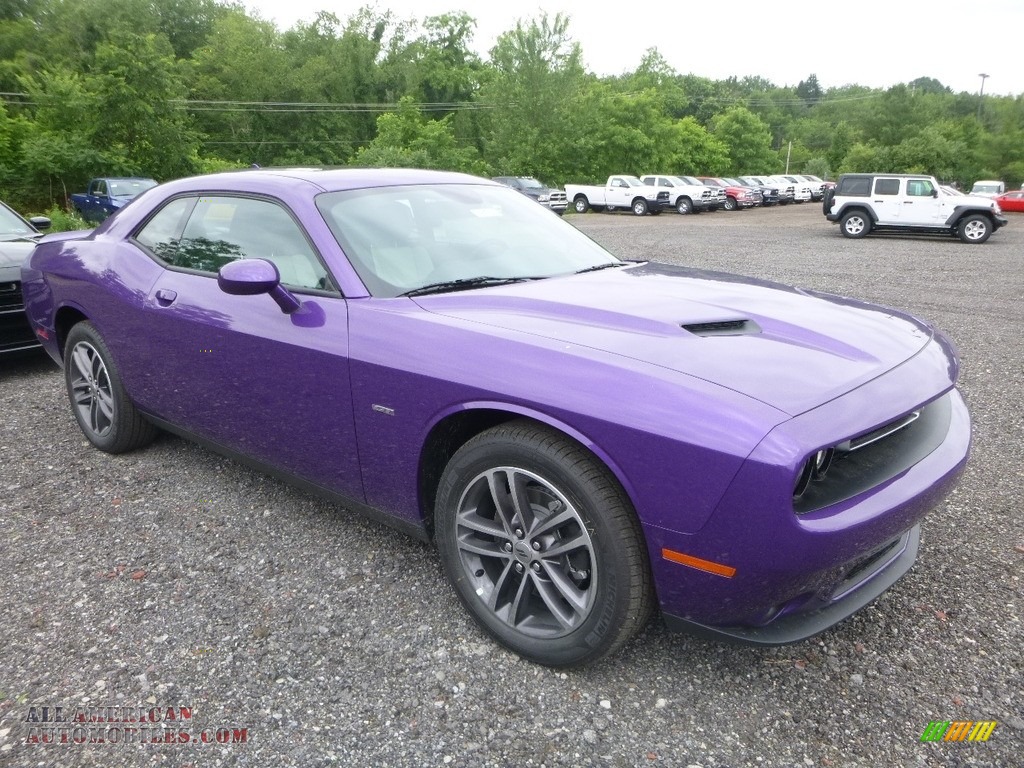 2018 Challenger GT AWD - Plum Crazy Pearl / Black/Pearl photo #7