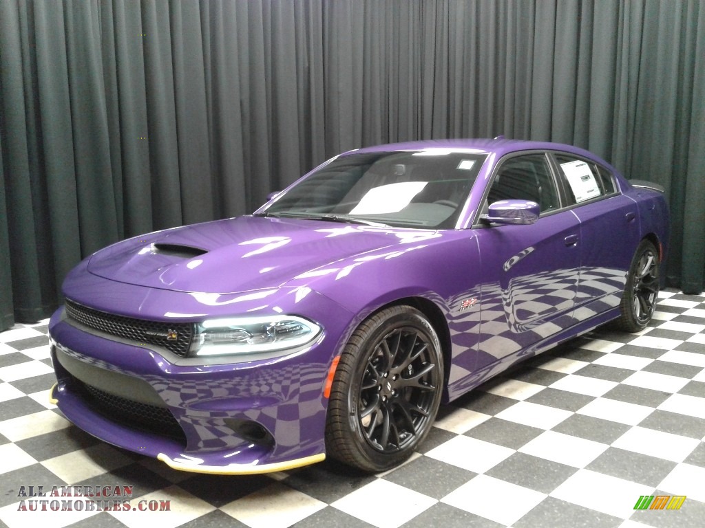 2018 Charger R/T Scat Pack - Plum Crazy Pearl / Black photo #2