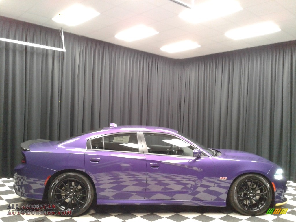 2018 Charger R/T Scat Pack - Plum Crazy Pearl / Black photo #5