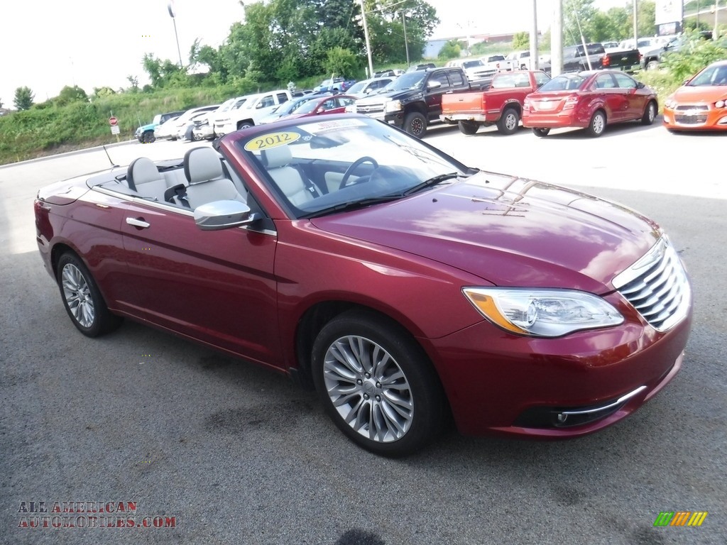 2012 200 Limited Convertible - Deep Cherry Red Crystal Pearl Coat / Black/Light Frost photo #9