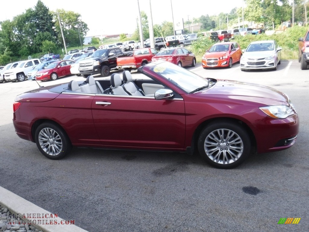 2012 200 Limited Convertible - Deep Cherry Red Crystal Pearl Coat / Black/Light Frost photo #11